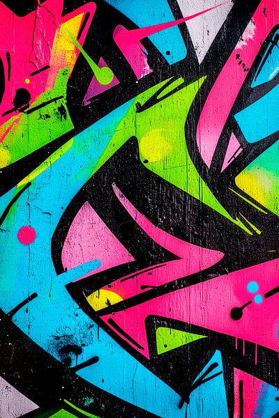 Bunte Graffiti-Kunst – Urbaner Stil