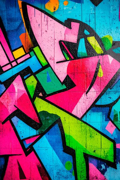 Bunte Graffiti-Muster – Lebendig und Auffällig