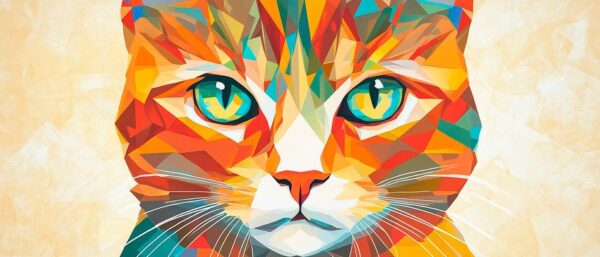 Bunte Katzenaugen – Kunst der Farben Feline Farbenpracht –