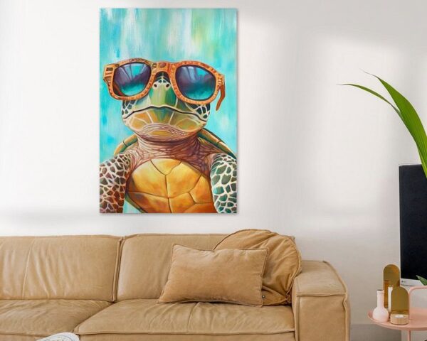 Coole Schildkröte mit Sonnenbrille