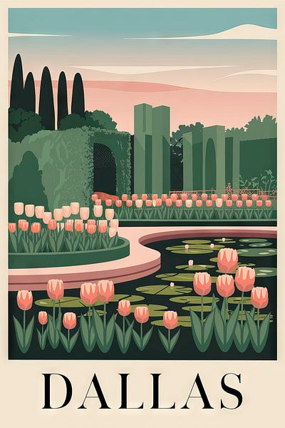 Dallas Vintage Travel Poster