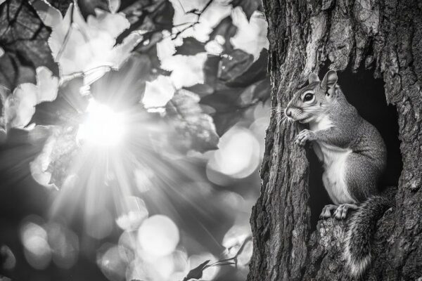 Eichhörnchen im Baum