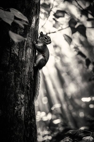 Eichhörnchen im Wald