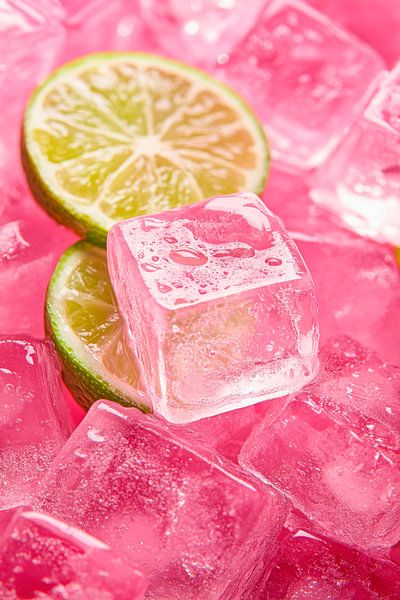 Eiswürfel mit Limette – Frisch und Kühl