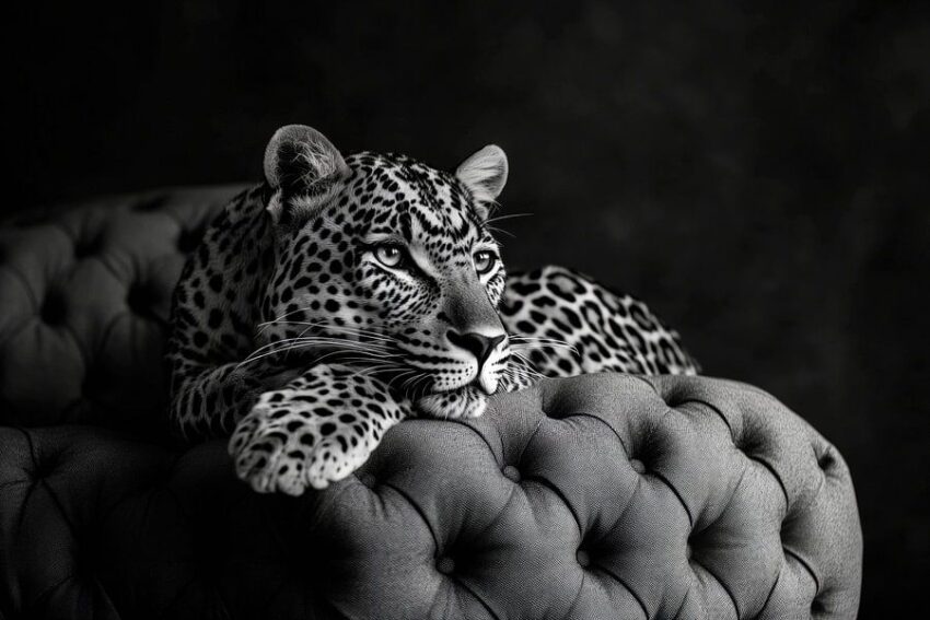 Eleganter Leopard