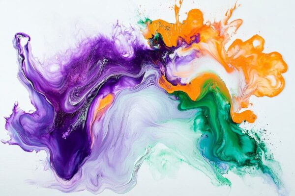 Farbenfrohe Aquarell Explosion