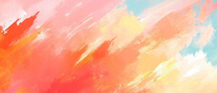 Farbenspiel in Rosa und Orange