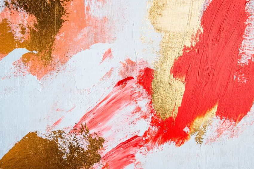 Farbexplosion in Rot und Gold