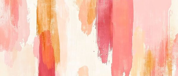 Farbige Aquarellstrukturen in Rosa und Beige