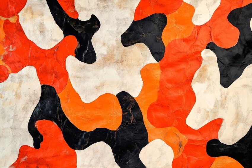 Farbige Camouflage-Textur