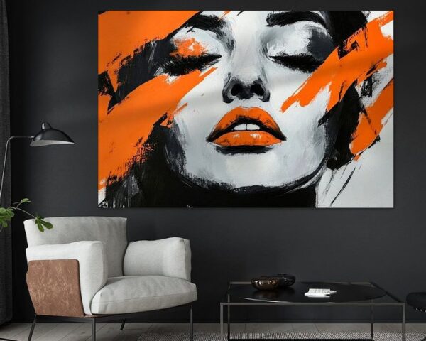 Femme Fatale in Orange Schatten