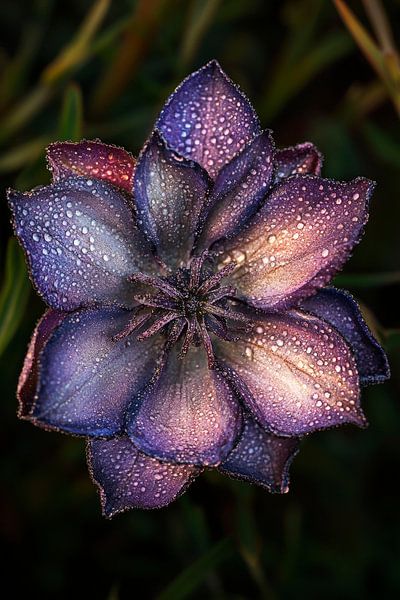 Fleur mit Tau im sanften Licht