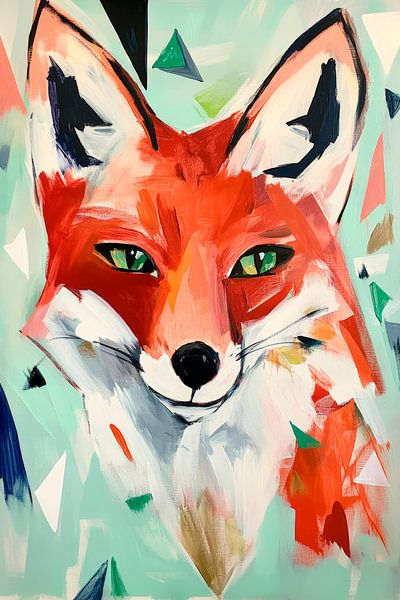 Fuchs im Farbtraum – Kunst lebendig