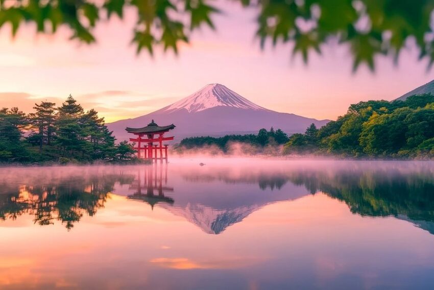 Fujisan im Morgengrauen – Zauberhafte Reflexion