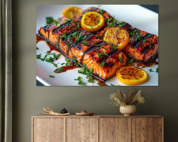 Gegrillter Lachs