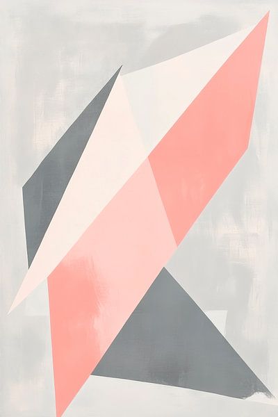 Geometrische Komposition in Pastellfarben