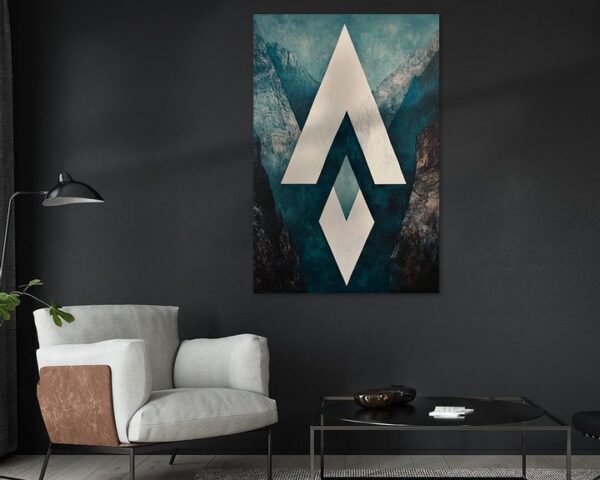 Geometrisches Bergdesign – Abstrakt