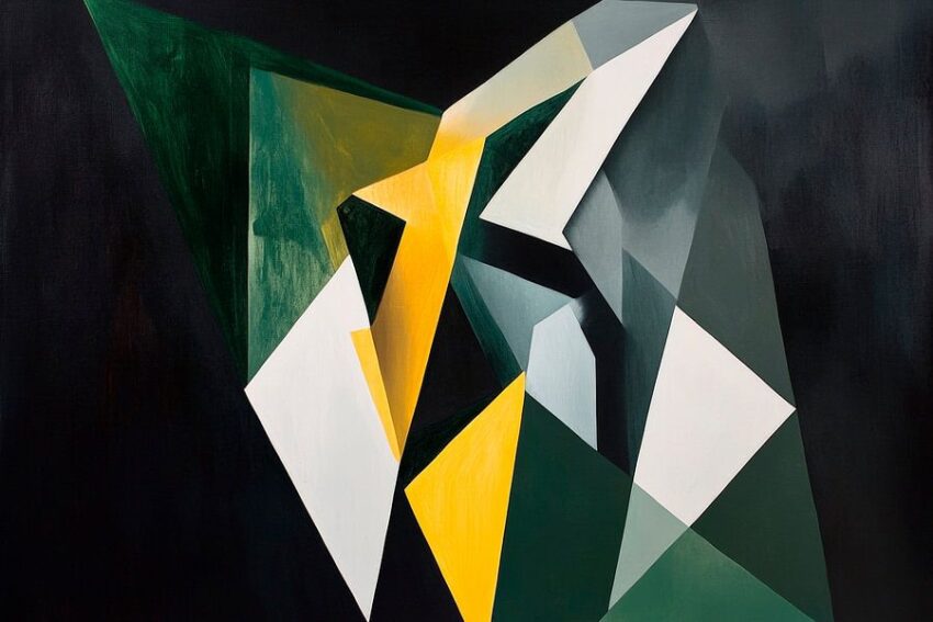 Geometrisches Spiel mit Licht und Schatten