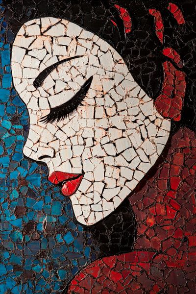 Gesicht der Stille – Mosaikkunst