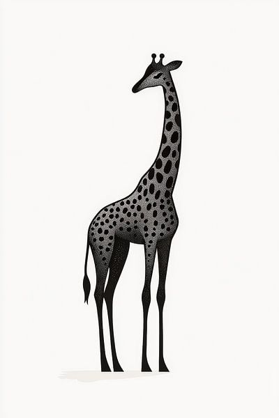 Giraffe im minimalistischen Design