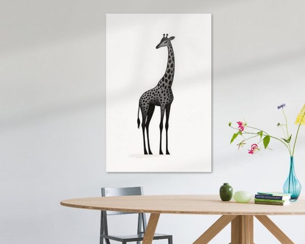 Giraffe im minimalistischen Design