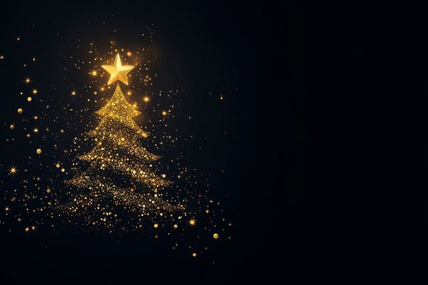 Glitzernder Weihnachtsbaum