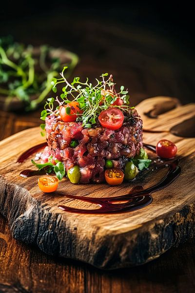 Gourmet-Tatar mit frischen Kräutern