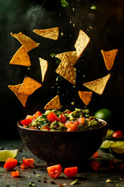 Guacamole mit Chips