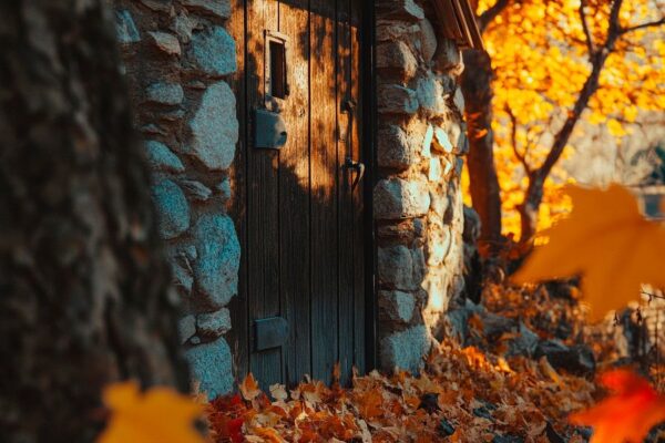 Herbsthaus im Wald