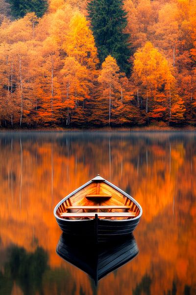 Herbstliche Ruhe am stillen See