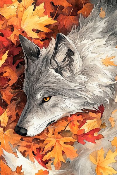 Herbsttraum – Wolf im Goldrausch