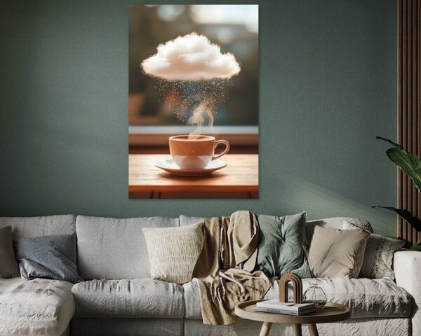 Kaffee und Wolke