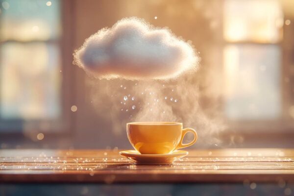 Kaffee und Wolken