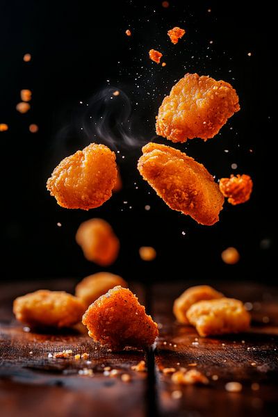 Knusprige Nuggets in der Luft – Köstlich