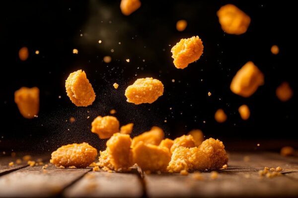 Knusprige Nuggets in der Luft – Leckerbissen