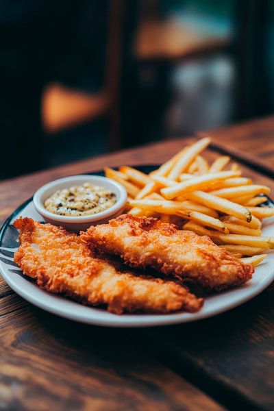 Knuspriger Fisch mit Pommes Frites – Genussmoment