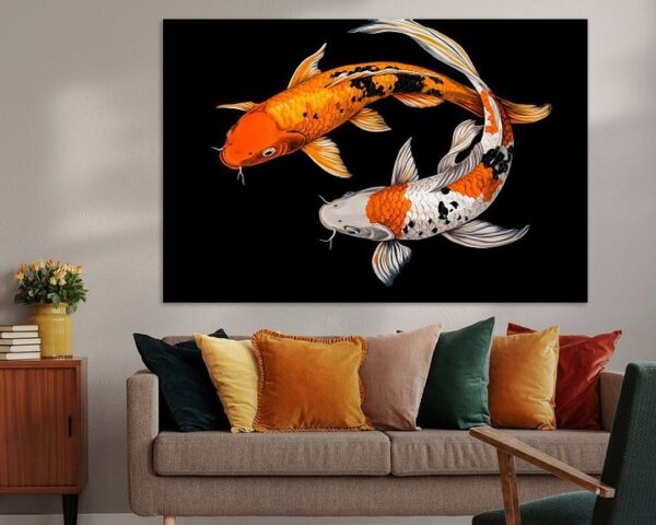 Koi-Fische in lebhaften Farben – Eleganz