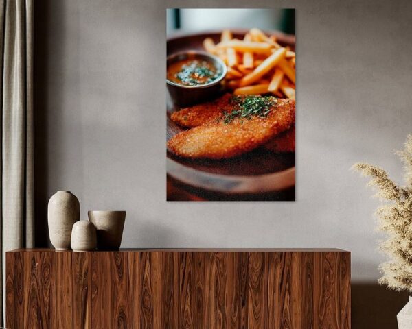 Köstliches Schnitzel mit Pommes Frites