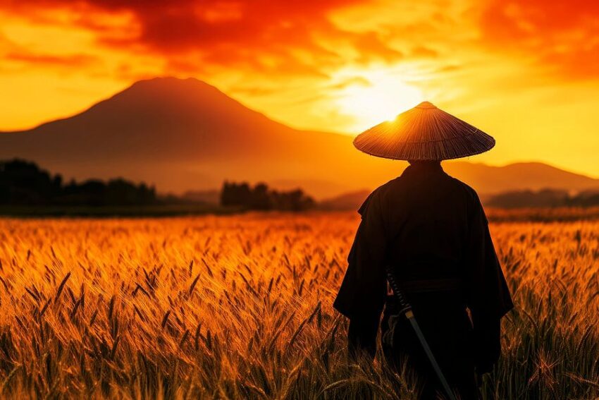 Krieger im Sonnenuntergang – Harmonie der Natur