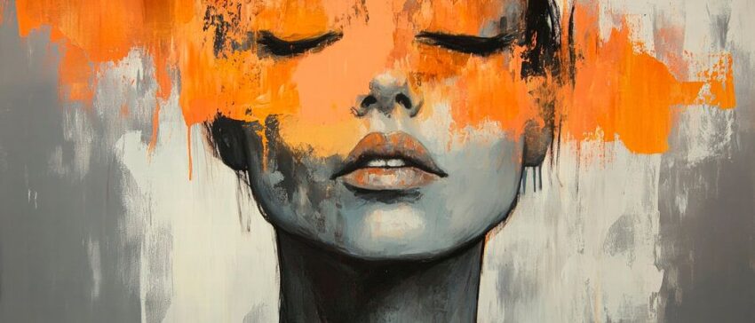Kunstvolle Gesichtsdarstellung – Abstrakt