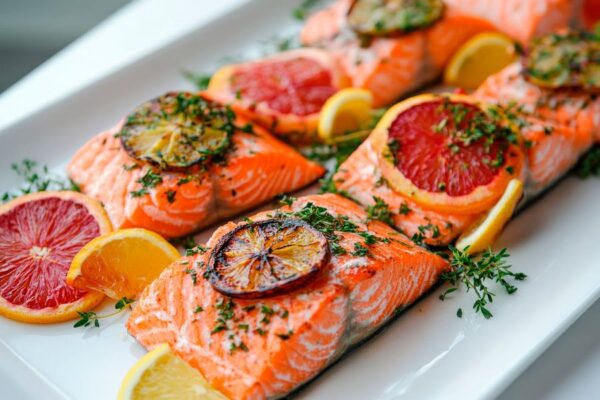 Lachs mit Zitrone