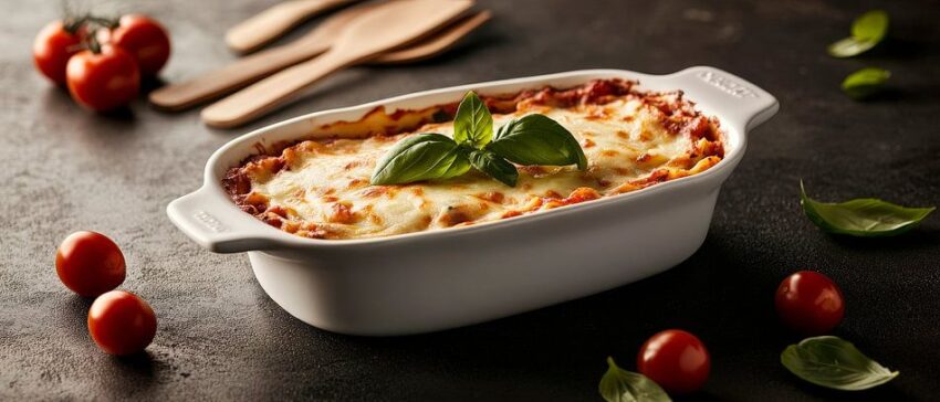 Lasagne frisch aus dem Ofen – Genussmoment