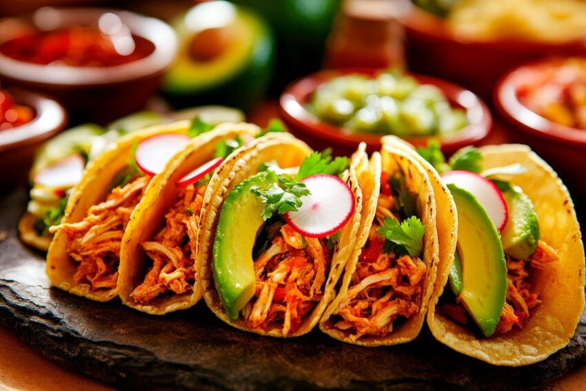 Leckere Tacos mit frischen Zutaten