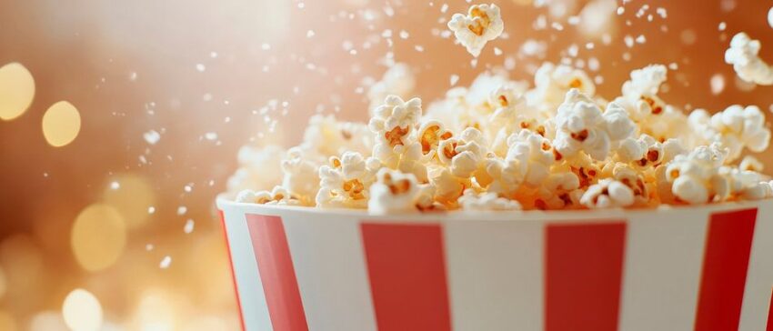 Leckeres Popcorn im Retro-Becher