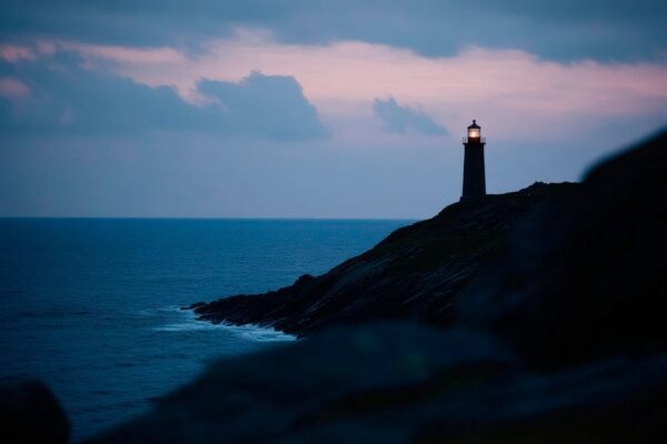 Leuchtturm am Abend