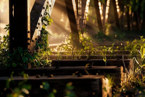 Lichtdurchfluteter Waldboden – Natürlich