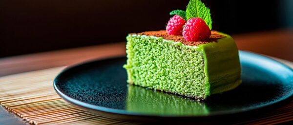 Matcha-Torte mit Himbeeren – Köstlich und frisch