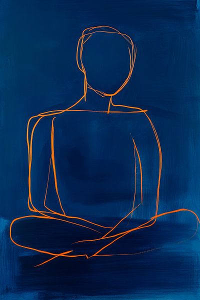 Meditation Blau