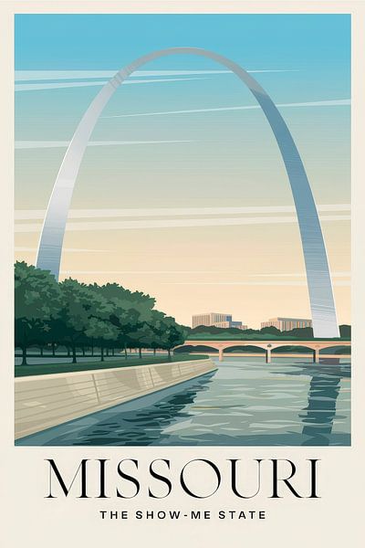 Missouri Vintage Travel Poster