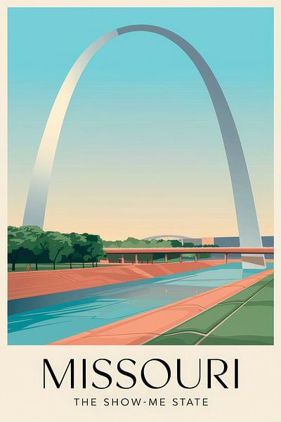 Missouri Vintage Travel Poster